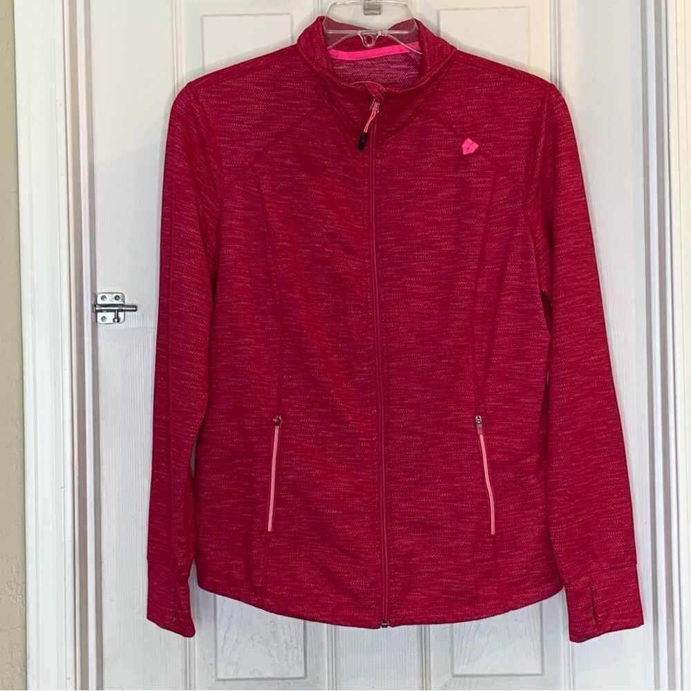 Tangerine Full Zip Sweatshirt Jacket Magenta Size XL